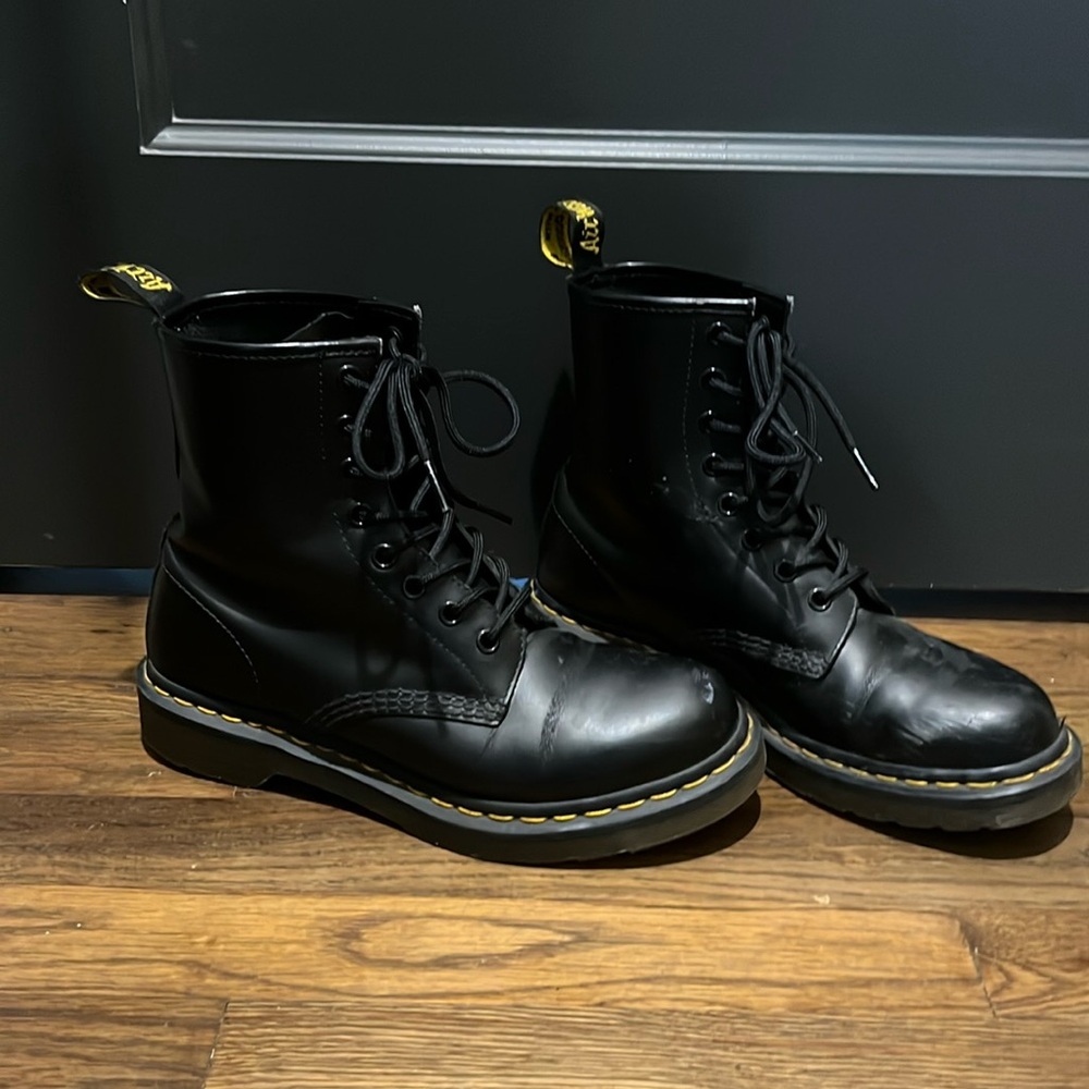 Dr. Martens Smooth Leather Lace-Up Boots